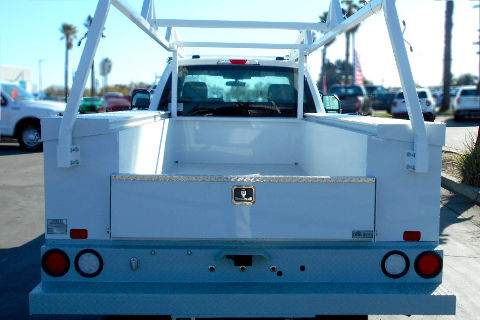 service truck rear view